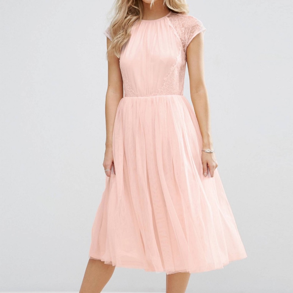ASOS pink tulle dress